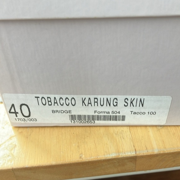 Jimmy Choo tobacco Karung skin stiletto - Picture 8 of 8